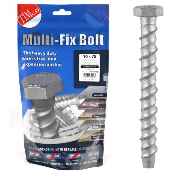 Image of Multi Fix Bolt Hex Head Concrete Screws MF1075B Diameter: 10mm