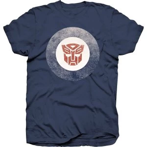 Image of Hasbro - Transformers Target Logo Unisex Large T-Shirt - Blue