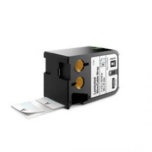 Image of Dymo XTL 38mmx21mm Laminated Cable Wrap Black on White 250 Pre Sized