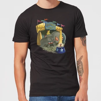Image of Disney Dumbo Circus Mens T-Shirt - Black - 3XL - Black