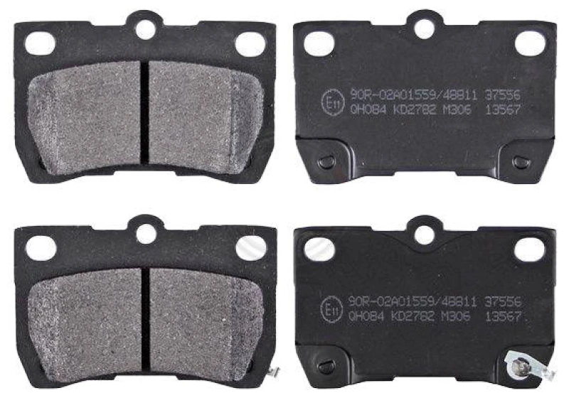 Image of A.B.S. 37556 Brake pad set without integrated wear sensor Brake Pad Set,disc brake (402)