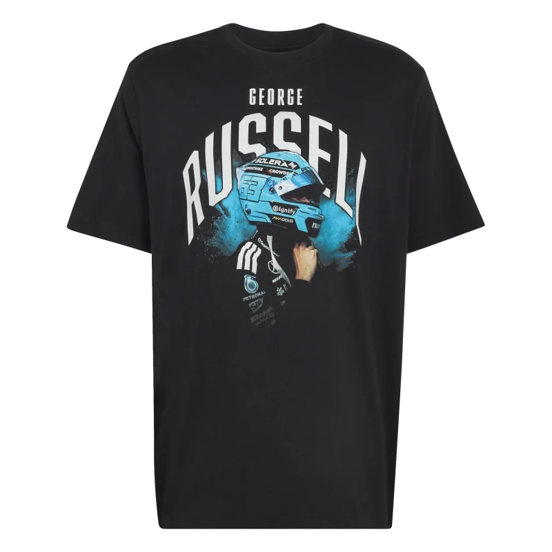 Image of Adidas Mercedes AMG T-Shirt Petronas Formula One Team George Russell Noir Male 2XL