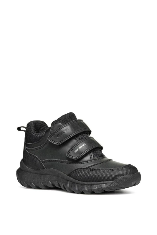 Image of Geox Boy's J SIMBYOS BOY B ABX SHOES in Black Size: Infant 1.5 Black Male Infant 1.5
