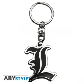 Image of Death Note - L - Symbol Metal Keyring