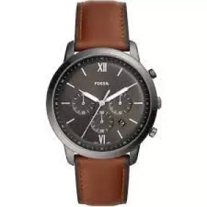 Image of Fossil Men Neutra Automatic Amber Leather Watch