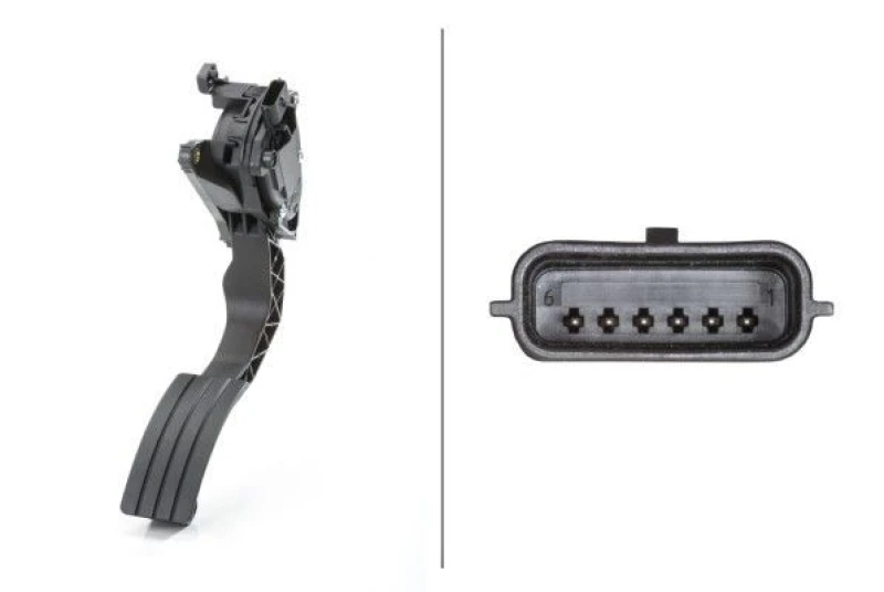 Image of HELLA Accelerator pedal position sensor HELLA 6PV 009 978-721