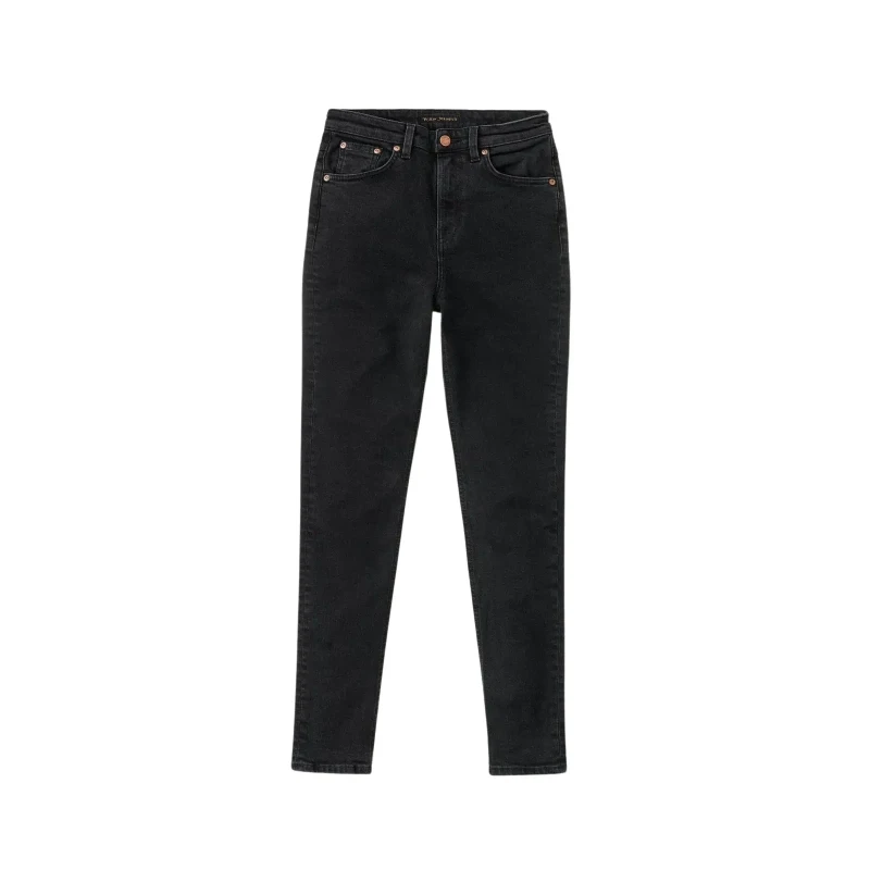 Image of Nudie Jeans Womens jeans Nudie Jeans Hightop Tilde Noir Female 33x34