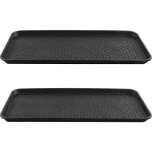 Image of Boot Tray - Set of 2 Black - Pukkr