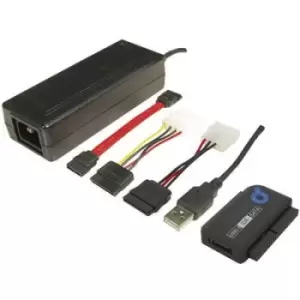 Image of LogiLink USB 2.0 Cable [1x USB 2.0 connector A - 1x SATA plug 7-pin, IDE socket 40-pin, IDE socket 44-pin] AU0006C