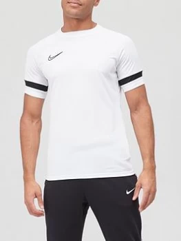 image of Nike Academy 21 Dry T-Shirt - White/Black, Size 2XL, Men