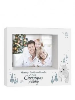 image of Personalised Our First Family Christmas Photo Frame