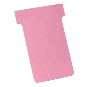 Image of Nobo T Cards Size 2 Light Pink Pack of 100 T Cards 32938904