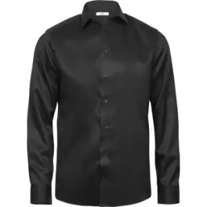 Image of Tee Jays Mens Luxury Comfort Fit Long Sleeve Oxford Shirt (3XL) (Black)
