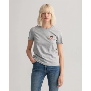 Image of Gant Gant Archive Shield Tee - Grey
