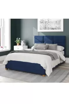 Image of Caine Upholstered Ottoman Storage Bed, Plush Velvet Fabric