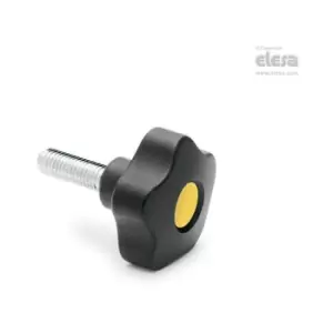 Image of Elesa - Lobe knob-VCT.25 p-M5x40-C9 Black