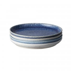 image of Studio Blue 4 Piece Medium Coupe Plate Set