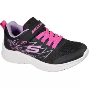 Image of Skechers Girls Microspec Bold Delight Lightweight Trainers UK Size 2 (EU 35)