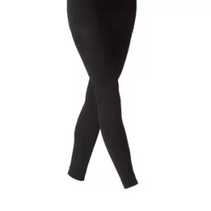 image of Silky Womens/Ladies 200 Denier Fleece Footless Tights (1 Pair) (Large (42a-48a)) (Black)