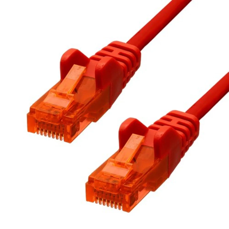 Image of ProXtend CAT6 U/UTP CCA PVC Ethernet Cable Red 20CM