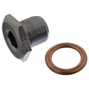 Image of Oil Drain Plug Pan Screw 47130 by Febi Bilstein