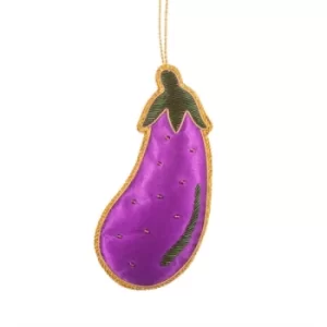 Image of Aubergine Zari Decoration
