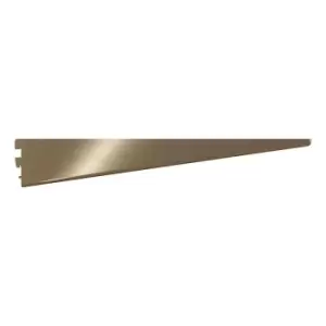 Image of Rothley Twin Slot Shelving Kit In Antique Brass 10" Brackets And 63" Uprights