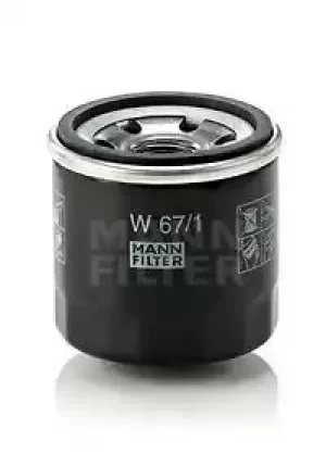 image of Oil Filter W67/1 By Mann