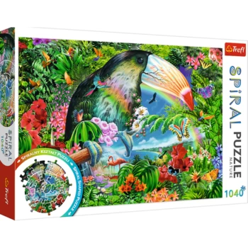 Image of Trefl Tropical Animals Spiral Puzzle - 1040 Piece