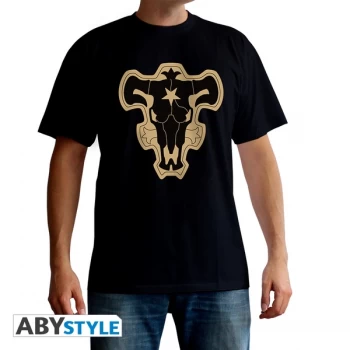 image of Black Clover - Black Bull Emblem Mens Large T-Shirt - Black