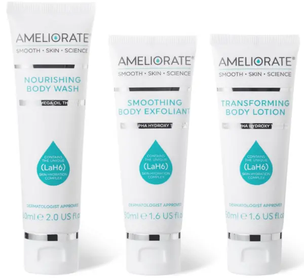 image of Ameliorate 3 Steps To Smooth Skin Care Kit 160ml