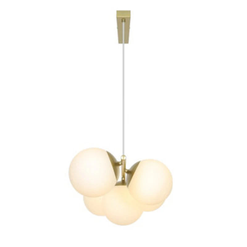 Image of Nordlux Lilly Indoor Pendant Light Brass Metal E14 Hand Blown Glass - Mains Powered, Ip20