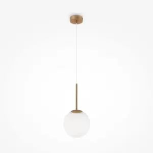 image of Maytoni Basic Form Large Modern Globe Pendant Ceiling Light Gold E14