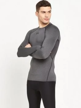Image of Urban Armor Gear Heatgear Long Sleeve Tee, Carbon Heather, Size S, Men
