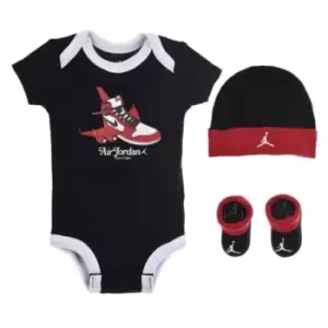 Image of Air Jordan Aj1 3Pc Set Bb99 - Black