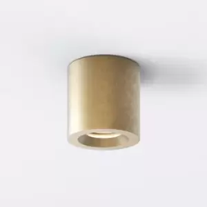 Image of Kos Coastal Outdoor Round Surface Mounted Downlight Solid Brass IP44