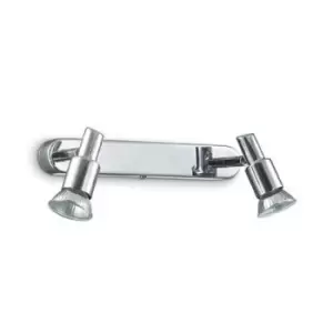 Image of Slem 2 Light Indoor Flush Light Chrome, GU10