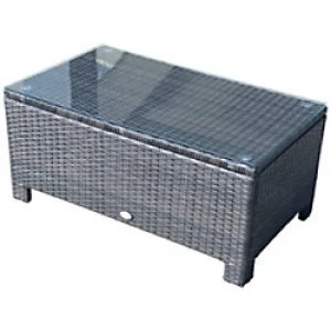 Image of Outsunny Rattan Coffee Table 01-0721 Brown