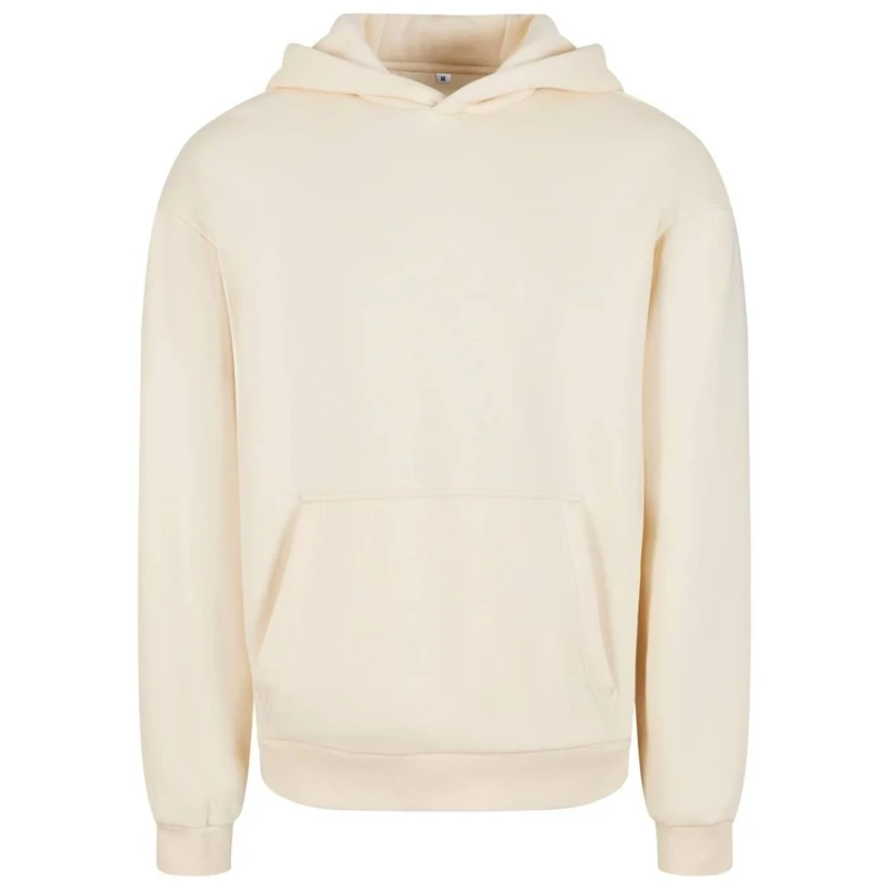 Image of Build Your Brand Mens Fluffy Pullover Hoodie in Off-White Size: Large Off-White Male L