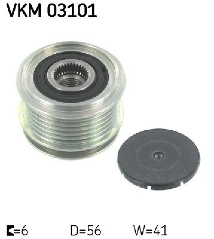 Image of SKF Alternator clutch pulley SKF VKM 03101