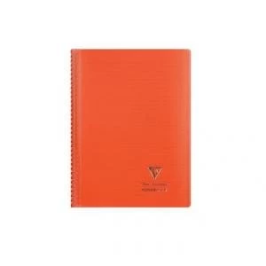 image of Koverbook Wirebound A4 PP Cover 160p Red Pack 5 69546EX