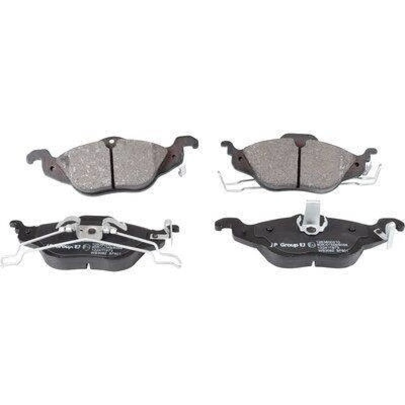 Image of JP GROUP 1263600210 Brake pad set JP Front Axle, with acoustic wear warning Brake Pad Set,disc brake (402)