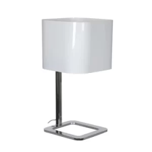 image of Quadro Cylindrical Table Lamp Chrome