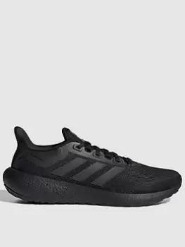 Image of adidas Pureboost 22 Running Shoes - Triple Black, Triple Black, Size 6, Men