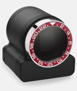 Image of Scatola del Tempo Watch Winder Rotor One Grey Red Bezel