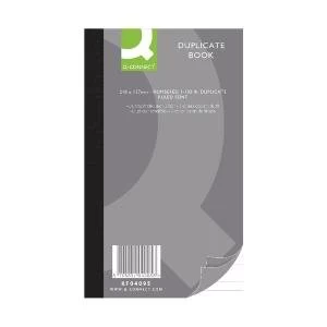 Image of Q-Connect Feint Ruled Duplicate Book 210x127mm KF04095