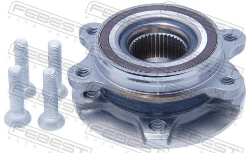 Image of FEBEST 1782-Q5R Wheel bearing kit Rear Axle, with flange Wheel Bearing Kit (654)