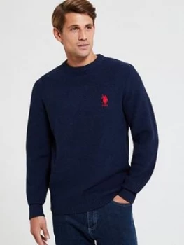 image of U.S. Polo Assn. U.S Polo Assn Waffle Knit Crew