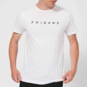 Image of Friends Logo Mens T-Shirt - White - 3XL