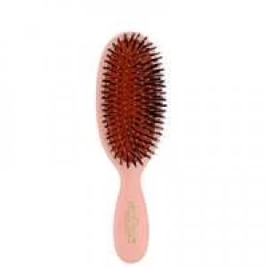 image of Mason Pearson Boar Bristle and Nylon Pocket Brush Pink